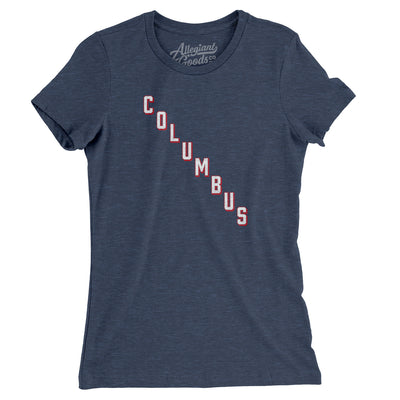 Columbus Hockey Jersey Women's T-Shirt-Indigo-Allegiant Goods Co. Vintage Sports Apparel