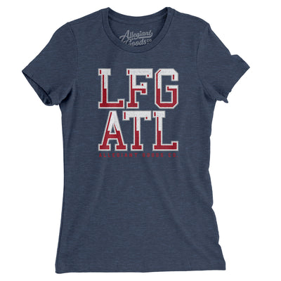 Lfg Atl Women's T-Shirt-Indigo-Allegiant Goods Co. Vintage Sports Apparel