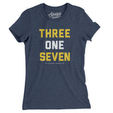 Indianapolis 317 Area Code Women's T-Shirt-Allegiant Goods Co. Vintage Sports Apparel