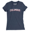 Columbus Varsity Women's T-Shirt-Indigo-Allegiant Goods Co. Vintage Sports Apparel