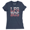 Lfg Bos Women's T-Shirt-Indigo-Allegiant Goods Co. Vintage Sports Apparel