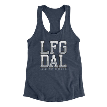 Lfg Dal Women's Racerback Tank-Allegiant Goods Co. Vintage Sports Apparel
