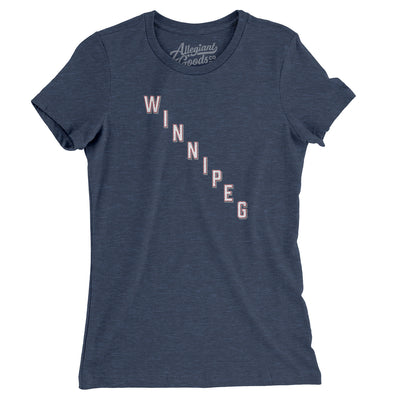 Winnipeg Hockey Jersey Women's T-Shirt-Indigo-Allegiant Goods Co. Vintage Sports Apparel