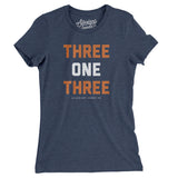 Detroit 313 Area Code Women's T-Shirt-Allegiant Goods Co. Vintage Sports Apparel