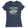 John F. Kennedy Stadium Women's T-Shirt-Indigo-Allegiant Goods Co. Vintage Sports Apparel