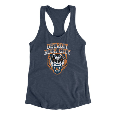 Detroit Rock City Women's Racerback Tank-Allegiant Goods Co. Vintage Sports Apparel