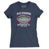 Rfk Stadium Women's T-Shirt-Indigo-Allegiant Goods Co. Vintage Sports Apparel