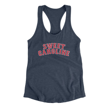 Boston Sweet Caroline Women's Racerback Tank-Allegiant Goods Co. Vintage Sports Apparel