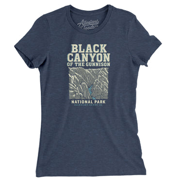 Black Canyon Of The Gunnison National Park Women's T-Shirt-Indigo-Allegiant Goods Co. Vintage Sports Apparel