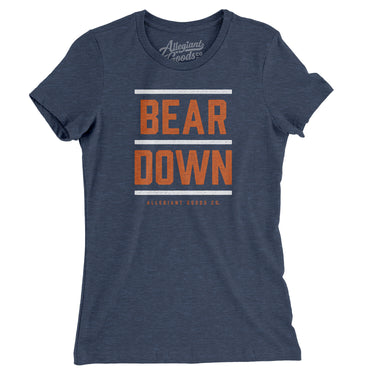 Bear Down Women's T-Shirt-Allegiant Goods Co. Vintage Sports Apparel
