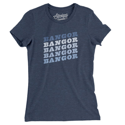 Bangor Vintage Repeat Women's T-Shirt-Indigo-Allegiant Goods Co. Vintage Sports Apparel