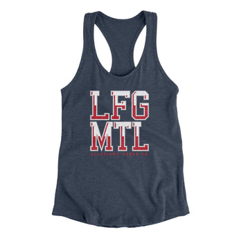Lfg Mtl Women's Racerback Tank-Indigo-Allegiant Goods Co. Vintage Sports Apparel