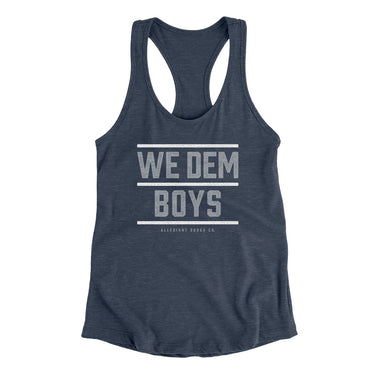 We Dem Boys Women's Racerback Tank-Allegiant Goods Co. Vintage Sports Apparel