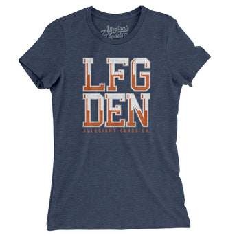 Lfg Den Women's T-Shirt-Allegiant Goods Co. Vintage Sports Apparel