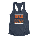 Bear Down Women's Racerback Tank-Allegiant Goods Co. Vintage Sports Apparel