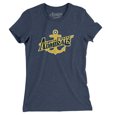 Hampton Road Admirals Women's T-Shirt-Indigo-Allegiant Goods Co. Vintage Sports Apparel