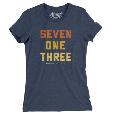 Houston 713 Women's T-Shirt-Indigo-Allegiant Goods Co. Vintage Sports Apparel