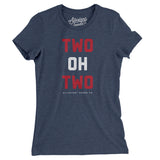 Dc 202 Area Code Women's T-Shirt-Indigo-Allegiant Goods Co. Vintage Sports Apparel