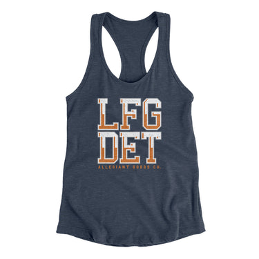 Lfg Det Women's Racerback Tank-Allegiant Goods Co. Vintage Sports Apparel