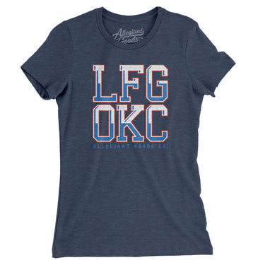 Lfg Okc Women's T-Shirt-Allegiant Goods Co. Vintage Sports Apparel