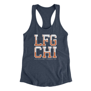 Lfg Chi Women's Racerback Tank-Indigo-Allegiant Goods Co. Vintage Sports Apparel