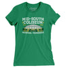 Mid-South Coliseum Women's T-Shirt-Kelly Green-Allegiant Goods Co. Vintage Sports Apparel