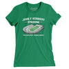 John F. Kennedy Stadium Women's T-Shirt-Kelly Green-Allegiant Goods Co. Vintage Sports Apparel