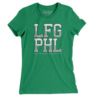Lfg Phl Women's T-Shirt-Allegiant Goods Co. Vintage Sports Apparel