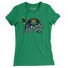 Jacksonville Lizard Kings Women's T-Shirt-Kelly Green-Allegiant Goods Co. Vintage Sports Apparel