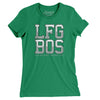 Lfg Bos Women's T-Shirt-Kelly Green-Allegiant Goods Co. Vintage Sports Apparel