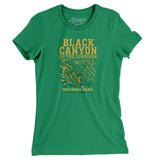 Black Canyon Of The Gunnison National Park Women's T-Shirt-Kelly Green-Allegiant Goods Co. Vintage Sports Apparel
