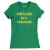 Portland By A Thousand Women's T-Shirt-Kelly-Allegiant Goods Co. Vintage Sports Apparel
