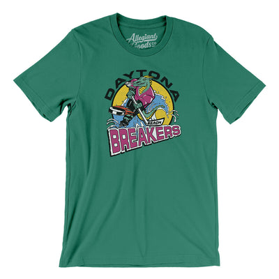 Daytona Beach Breakers Men/Unisex T-Shirt-Kelly-Allegiant Goods Co. Vintage Sports Apparel