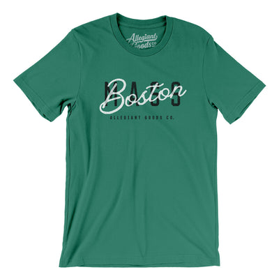 Boston Overprint Men/Unisex T-Shirt-Kelly-Allegiant Goods Co. Vintage Sports Apparel