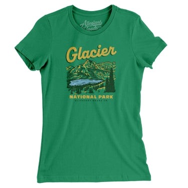 Glacier National Park Women's T-Shirt-Allegiant Goods Co. Vintage Sports Apparel