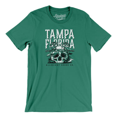 Tampa Florida Pirate Skull Gasparilla Men/Unisex T-Shirt-Allegiant Goods Co. Vintage Sports Apparel