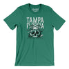 Tampa Florida Pirate Skull Gasparilla Men/Unisex T-Shirt-Kelly-Allegiant Goods Co. Vintage Sports Apparel