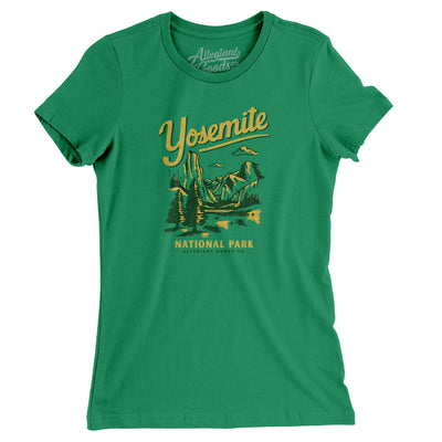 Yosemite National Park Women's T-Shirt-Kelly-Allegiant Goods Co. Vintage Sports Apparel