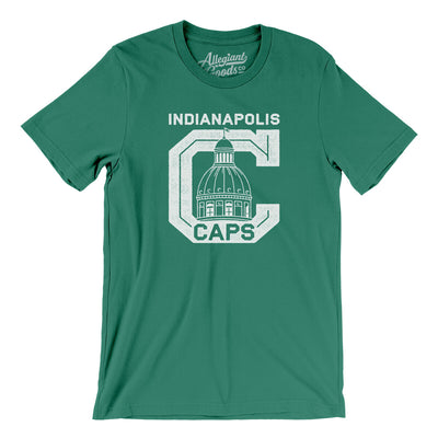 Indianapolis Caps Men/Unisex T-Shirt-Kelly-Allegiant Goods Co. Vintage Sports Apparel