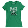 Tampa Florida Pirate Skull Gasparilla Women's T-Shirt-Kelly-Allegiant Goods Co. Vintage Sports Apparel