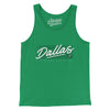 Dallas Retro Men/Unisex Tank Top-Kelly-Allegiant Goods Co. Vintage Sports Apparel