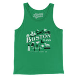 Boston Things Men/Unisex Tank Top-Kelly-Allegiant Goods Co. Vintage Sports Apparel