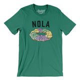 New Orleans King Cake Men/Unisex T-Shirt-Kelly-Allegiant Goods Co. Vintage Sports Apparel