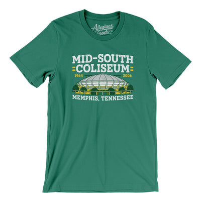 Mid-South Coliseum Men/Unisex T-Shirt-Kelly-Allegiant Goods Co. Vintage Sports Apparel