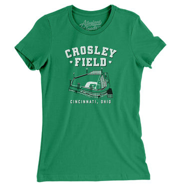 Cincinnati Crosley Field Women's T-Shirt-Allegiant Goods Co. Vintage Sports Apparel
