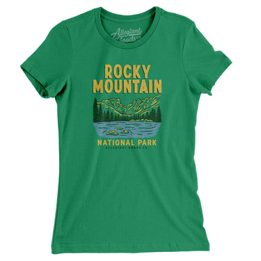 Rocky Mountains National Park Women's T-Shirt-Allegiant Goods Co. Vintage Sports Apparel