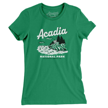 Acadia National Park Women's T-Shirt-Allegiant Goods Co. Vintage Sports Apparel