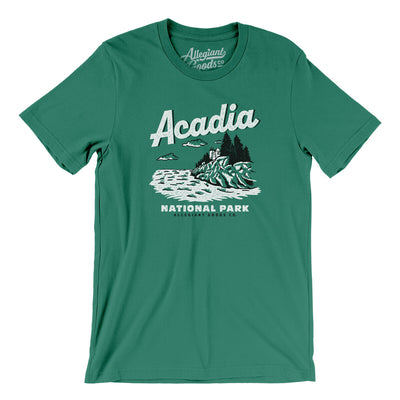 Acadia National Park Men/Unisex T-Shirt-Kelly-Allegiant Goods Co. Vintage Sports Apparel