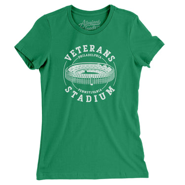 Veterans Stadium Philadelphia Women's T-Shirt-Allegiant Goods Co. Vintage Sports Apparel