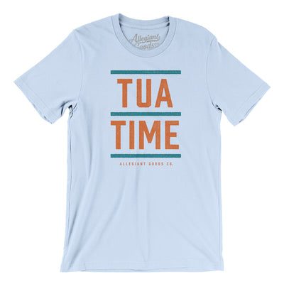 Tua Time Men/Unisex T-Shirt-Light Blue-Allegiant Goods Co. Vintage Sports Apparel